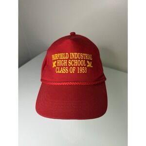 Fairfield Industrial High School Class Of 1953 Hat Cap SnapBack Alabama Red